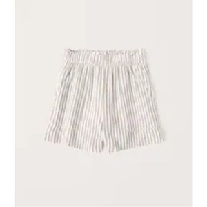 A&F Linen-blend Pull-on Shorts